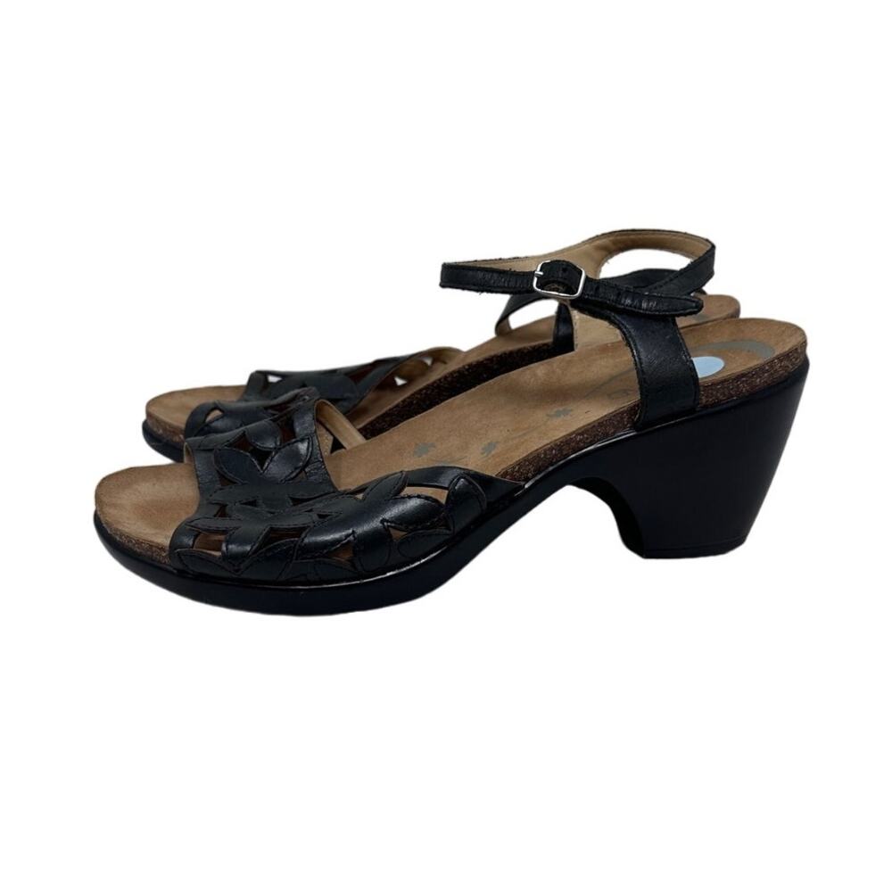 Dansko black floral cut out sandal size 40 - Picture 9 of 9